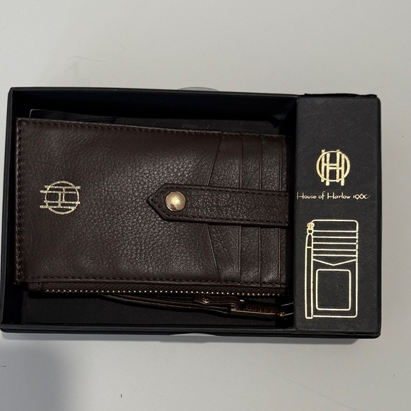 House of Harlow 1960 Handbags - House of Harlow 1960 Dark Brown Card Holder Wristlet